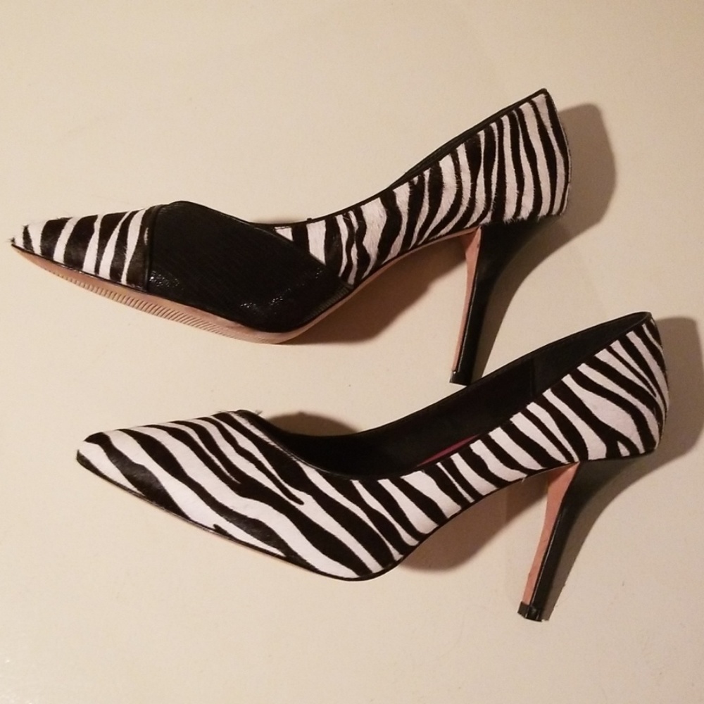 White House Black Market Monarch Zebra Heels